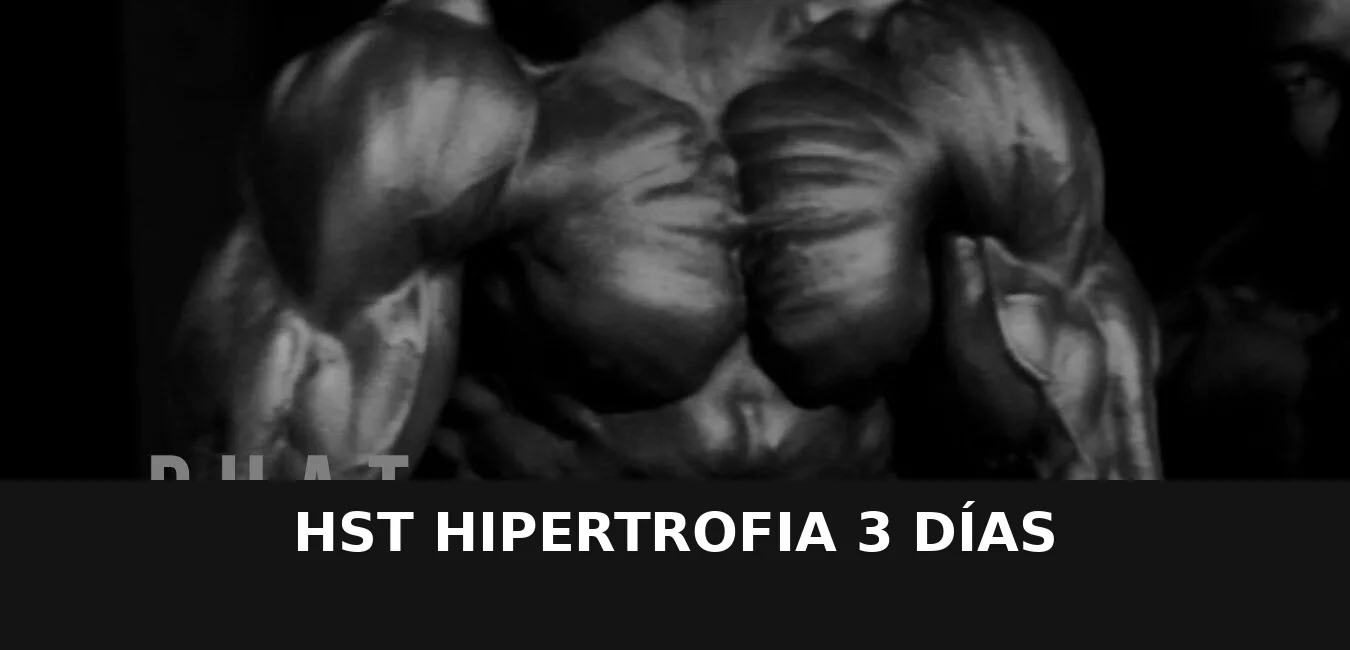 Rutina Hipertrofia HST 3 días