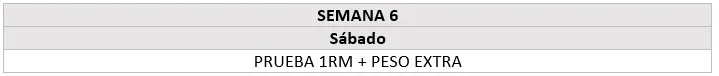 Semana 6 Ciclo Smolov Sentadillas