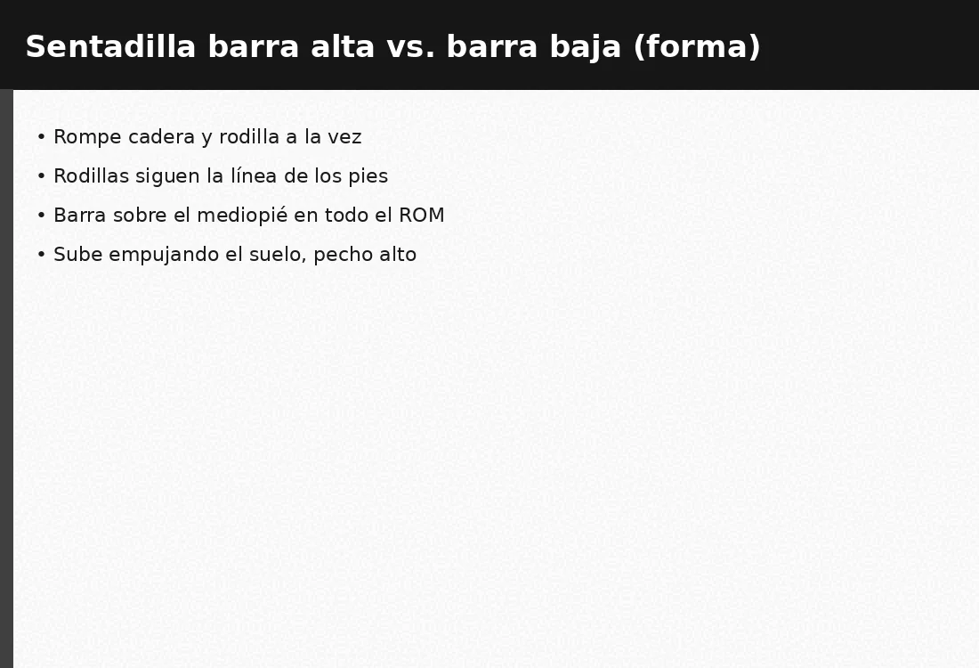 Como hacer sentadilla correctamente gimnasio